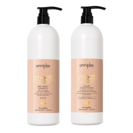 Farmavita Omniplex Smooth Experience Filler Pre-treat Shampoo + Conditioner 1000ml